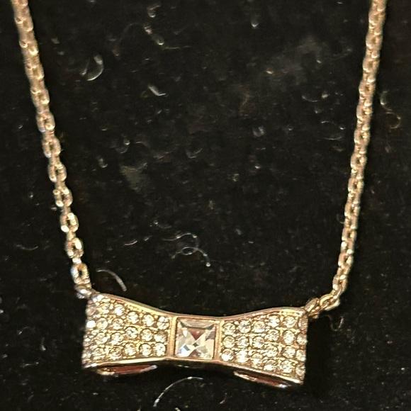 KATE SPADE New York Ready Pave Bow Mini Pendant Necklace - Picture 4 of 7